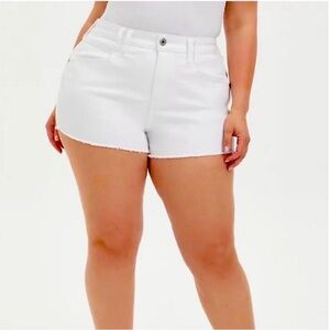 Torrid White Denim Shorts